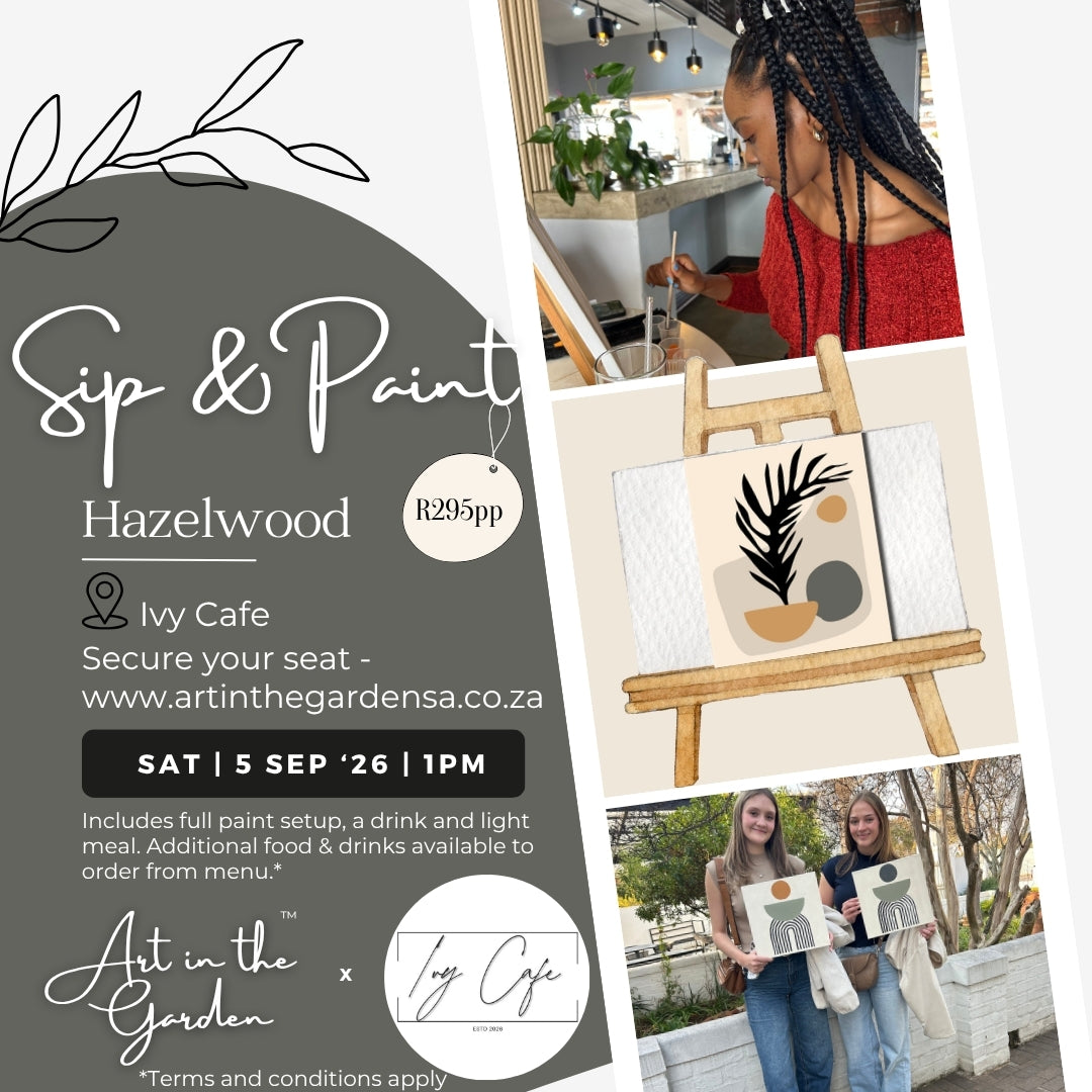 Sip & Paint (Saturday) 5 September '26 (1PM) at Ivy Cafe (Hazelwood)